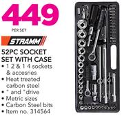 Stramm 52 PC Socket Set With Case-Per Set