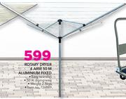 HomeQuip Rotary Dryer 4 Arm 50m Aluminium Fixed