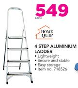 HomeQuip 4 Step Aluminium Ladder