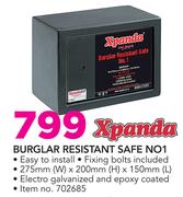 Xpanda Burglar Resistant Safe No1