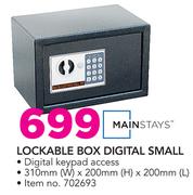 Mainstays Lockable Box Digital Small