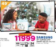 Samsung 49" UHD Curved Smart LED TV 49KU7350