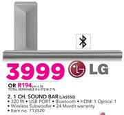LG 2.1 Channel Sound Bar LAS550