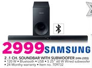 Samsung 2.1 Channel Soundbar With Subwoofer HW-J355