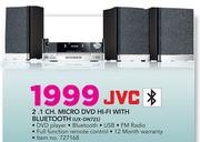 JVC 2.1 Channel Micro DVD Hi-Fi With Bluetooth UX-DN721
