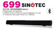Sinotec 2.0 Channel Soundbar SBS201