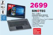 Sinotec 10.1" 2 In 1 Convertible Device