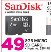 SanDisk 8GB Micro SD Card