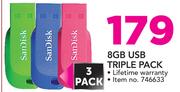 SanDisk 8GB USB Triple Pack