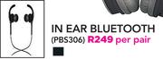 Polaroid In Ear Bluetooth PBS306-Per Pair