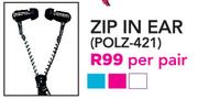 Polaroid Zip In Ear POLZ-421-Per Pair