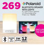 Polaroid Bluetooth Speaker With Lights