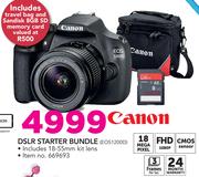 Canon DSLR Starter Bundle EOS1200D