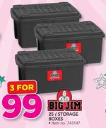 Big Jim Storage Boxes-3x25Ltr