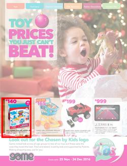 Game : Toy Prices You Just Can't Beat (25 Nov - 24 Dec 2016), page 1