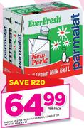 Parmalat Ever Fresh Full Cream, Low Fat or Fat Free Milk - 6 x 1Ltr Per Pack
