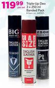 Triple Up Deo Banded Pack-3x250ml Per Set