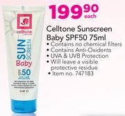 Celltone Sunscreen Baby SPF50-75ml