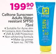 Celltone Sunscreen Adults Water Resistantt SPF50-750ml