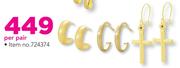 9ct Gold Earring-Per Pair