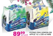 Flying Fish Lemon Or Apple NRB-12 x 330ml Per Pack