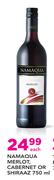 Namaqua Merlot, Cabernet Or Shiraaz-750ml