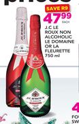 J.C.Le Roux Non Alcoholic Le Domaine Or La Fleurette-750ml Each