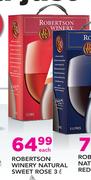 Robertsons Winery Natural Sweet Rose-3Ltr