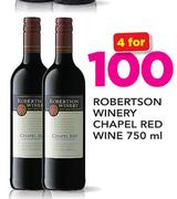 Robertson Winery Chapel Red Wine-4 x 750ml