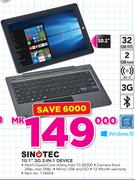 Sinotec 10.1" 3G 2 In 1 Device