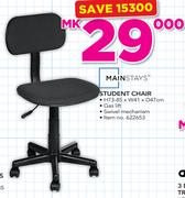 Mainstays Student Chair 73-85x41x47cm