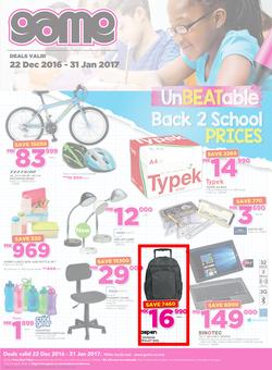 Game Malawi : Back To School (22 Dec - 31 Jan 2017), page 1