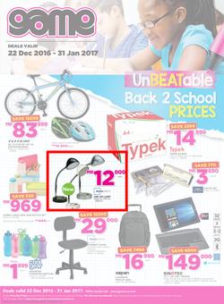 Game Malawi : Back To School (22 Dec - 31 Jan 2017), page 1