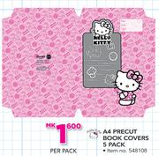 Hello Kitty A4 Precut Book Covers 5 Pack-Per Pack