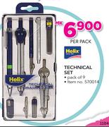 Helix 9 Pack Technical Set-Per Pack