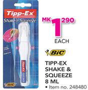 BIC Tipp-Ex Shake & Squeeze-8ml
