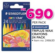 Staedtler Triplus Wax Crayons 24 Pack-Per Pack