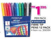 Staedtler Fibre Tip Pens 12 Pack-Per Pack