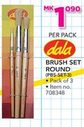 Dala 3 pack Round Brush Set PBS SET 3-Per Pack