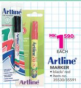 Artline Marker Black/Red-Each