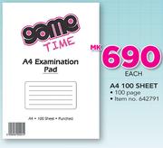Game A4 100 Sheet-Each