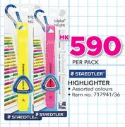 Staedtler Highlighter In Assorted Colours-Per Pack