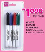 Simple Choice White Board Marker 4 Pack CC31185-Per Pack