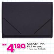 Simple Choice Concertina File A4 BLK