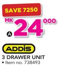 Addis 3 Drawer Unit