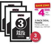 Game 3 pack Deal Frame 210x297mm-Per Pack