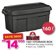 BigJim 160Ltr Storage Box With Wheels