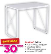 Marko Desk 75x120x60cm