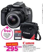 Canon DSLR Camera Bundle EOS1200D