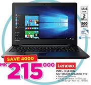 Lenovo Intel Celeron Notebook Ideapad 110